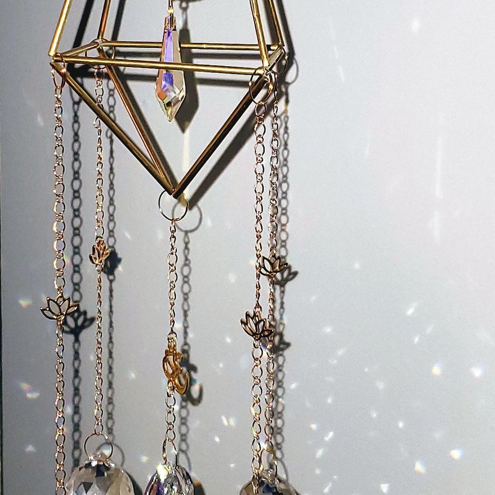 Himmeli Swarovski Sun Catcher/Lotus /Buddha/OHM - Picture 5 of 5